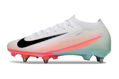 Nike Air Zoom Mercurial Vapor 16 Elite SG Football Boots - White/Black/Pink