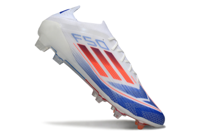 Adidas F50 Elite FG Football Boots - White/Blue/Red