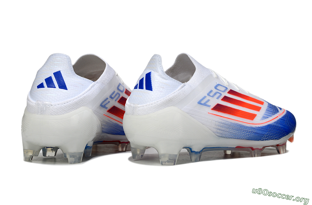 Adidas F50 Elite FG Football Boots - White/Blue/Red 6