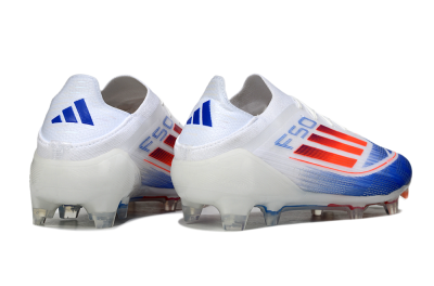 Adidas F50 Elite FG Football Boots - White/Blue/Red