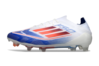 Adidas F50 Elite FG Football Boots - White/Blue/Red