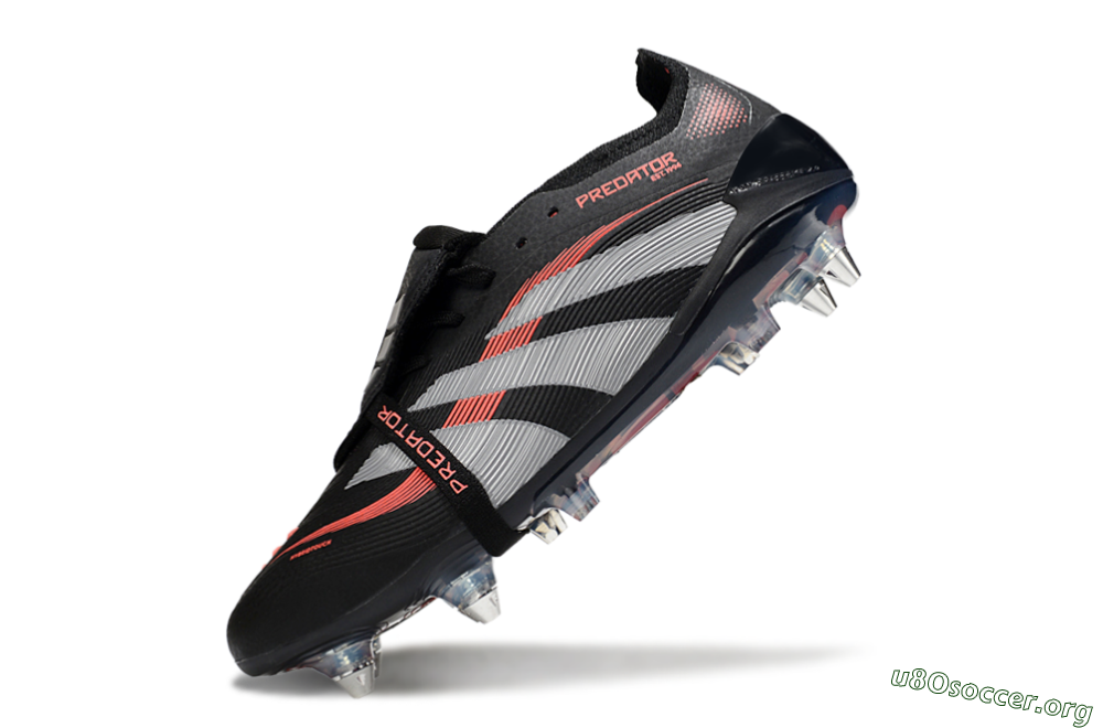 Adidas Predator 25 Elite Foldover Tongue SG Football Boots - Black/Red/Silver 5