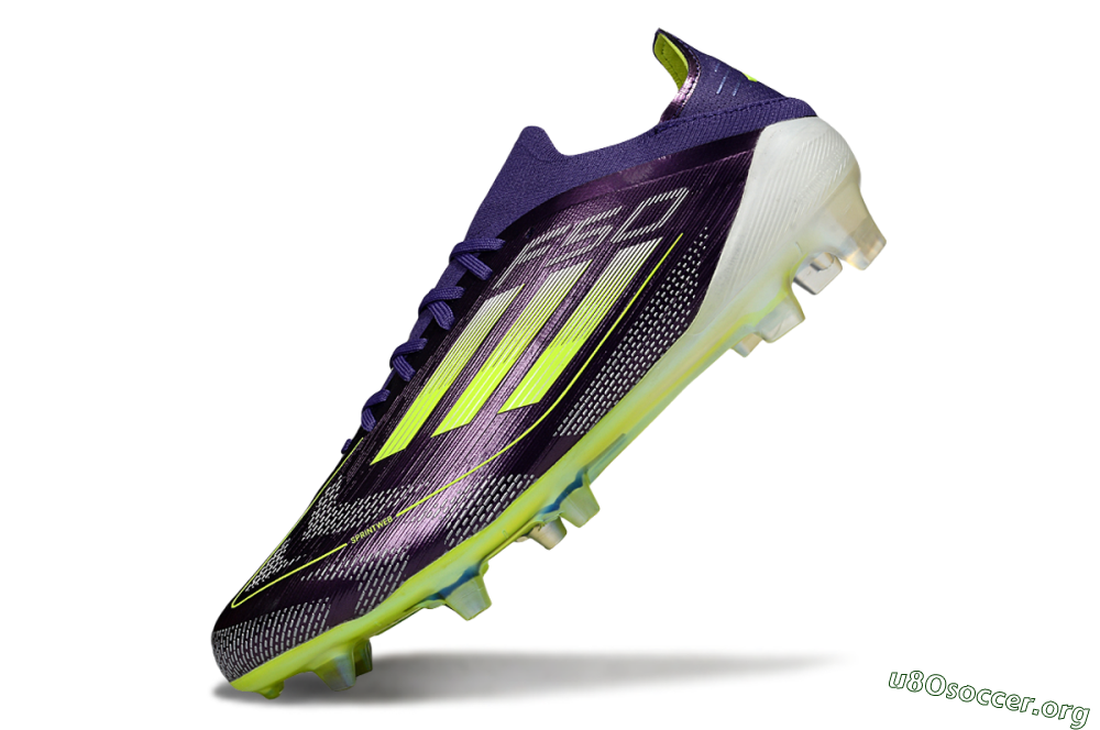 Adidas F50 Elite FG Football Boots - Purple/Yellow 5