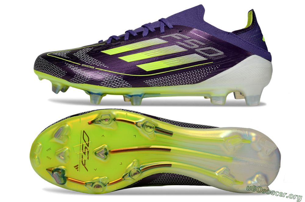 Adidas F50 Elite FG Football Boots - Purple/Yellow 1