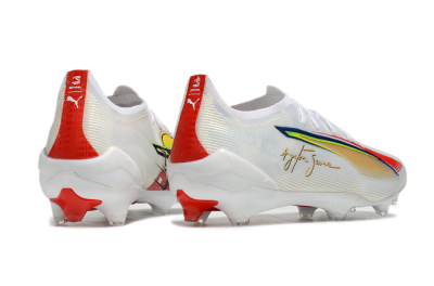 Puma Ultra 5 Ultimate FG Football Boots - White/Red/Yellow
