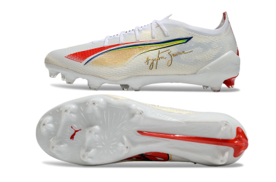 Puma Ultra 5 Ultimate FG Football Boots - White/Red/Yellow