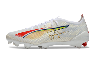 Puma Ultra 5 Ultimate FG Football Boots - White/Red/Yellow