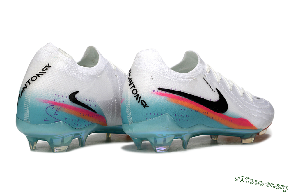 Nike Phantom GX 2 Elite FG Football Boots - White/Red/Blue 5