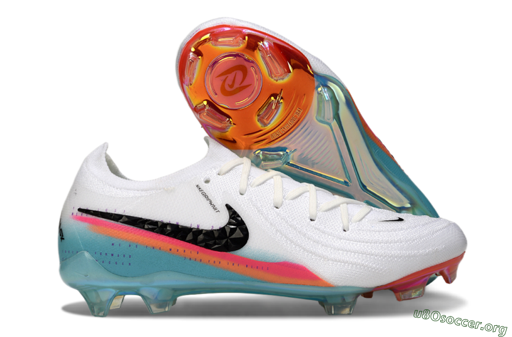 Nike Phantom GX 2 Elite FG Football Boots - White/Red/Blue 2