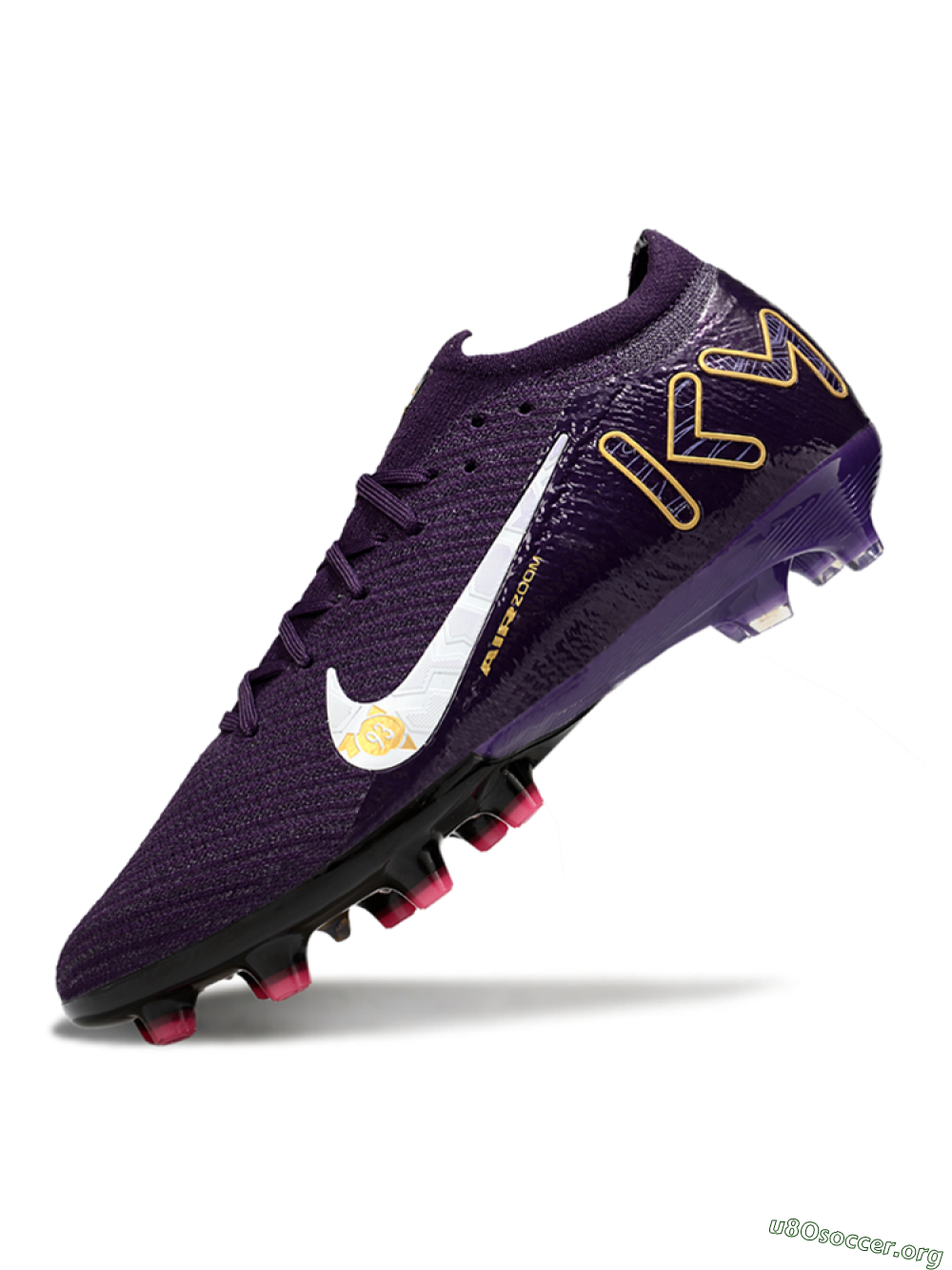 Nike Air Zoom Mercurial Vapor 16 Pro AG Football Boots - Purple/White/Gold 5