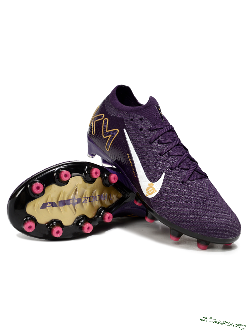 Nike Air Zoom Mercurial Vapor 16 Pro AG Football Boots - Purple/White/Gold 0