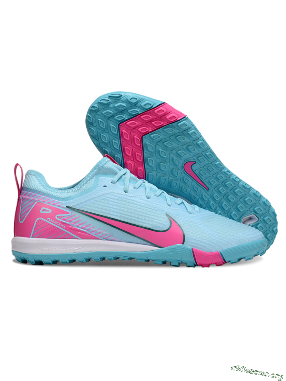 Nike Air Zoom Mercurial Vapor 16 Pro TF Football Shoes - Jade/Pink/White 2