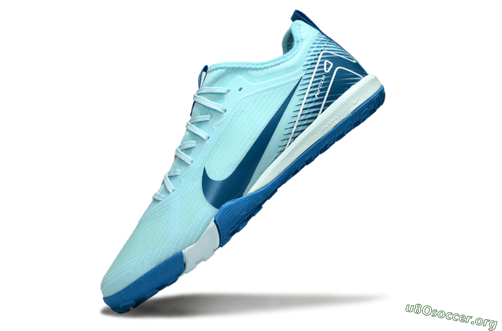 Nike Air Zoom Mercurial Vapor 16 Pro TF Football Shoes - Jade/White/Blue 5