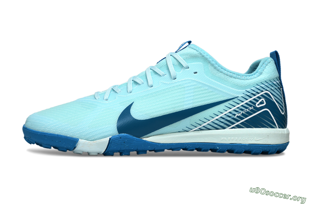Nike Air Zoom Mercurial Vapor 16 Pro TF Football Shoes - Jade/White/Blue 3