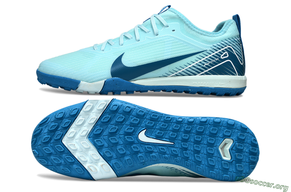 Nike Air Zoom Mercurial Vapor 16 Pro TF Football Shoes - Jade/White/Blue 1