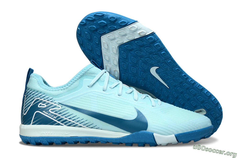 Nike Air Zoom Mercurial Vapor 16 Pro TF Football Shoes - Jade/White/Blue 2