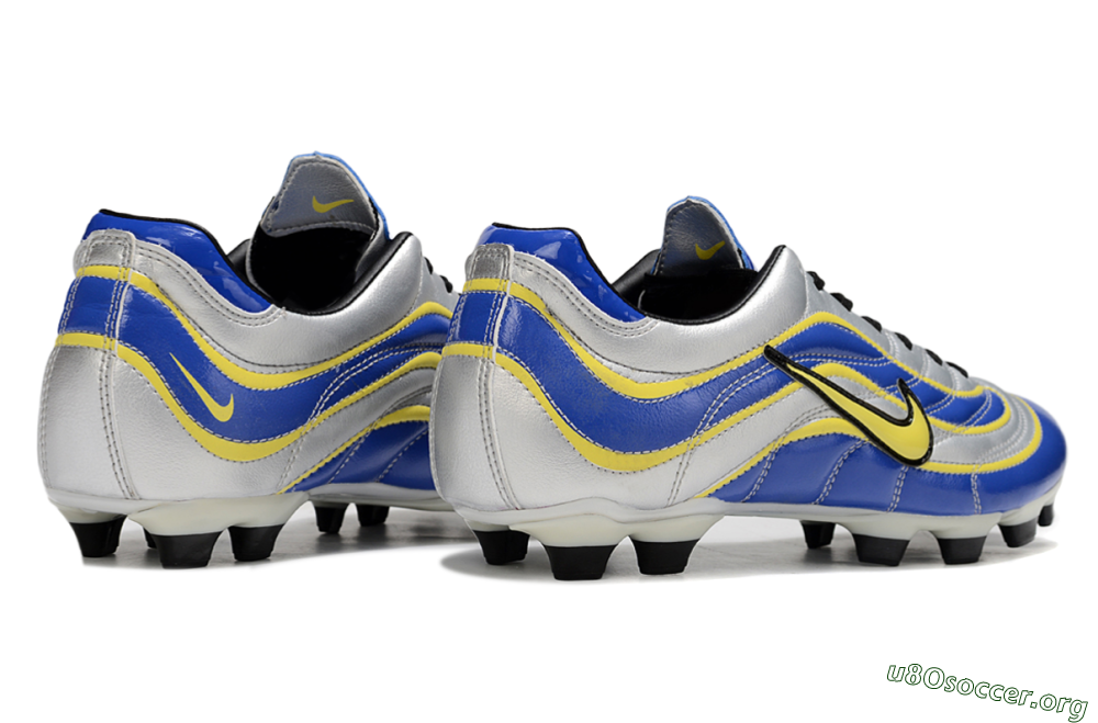 Nike Mercurial Vapor R9 FG Football Boots - Blue/Silver/Yellow 5