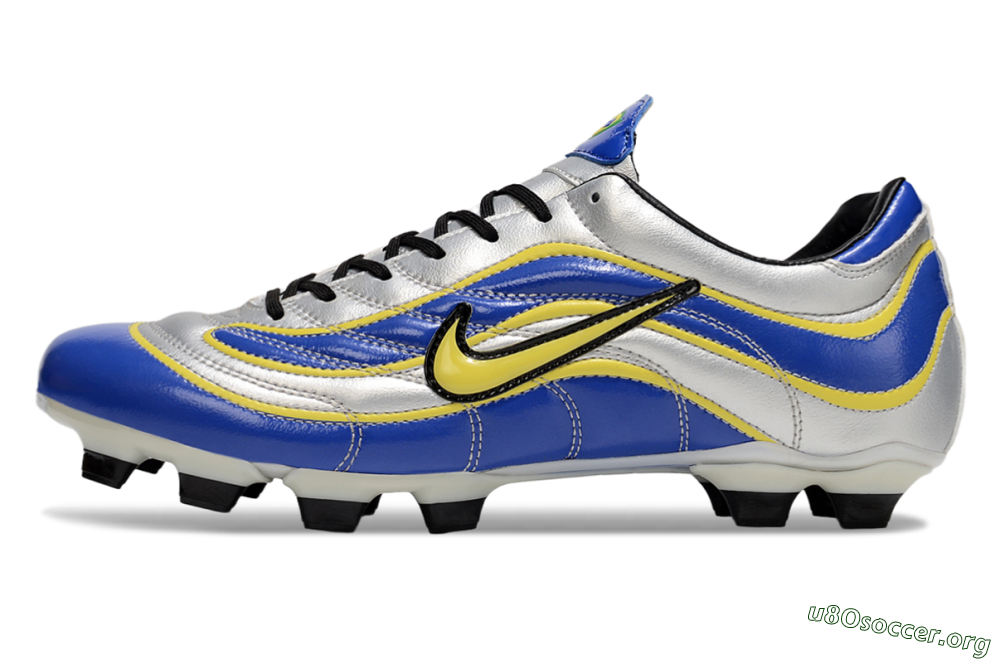 Nike Mercurial Vapor R9 FG Football Boots - Blue/Silver/Yellow 3
