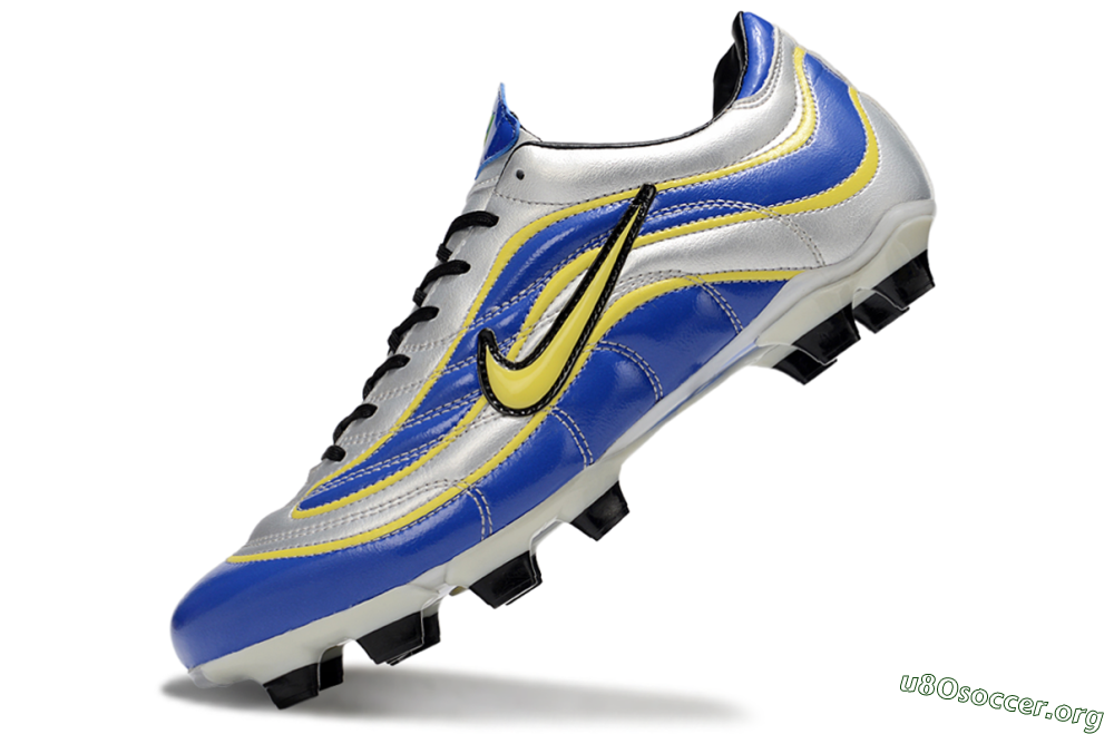 Nike Mercurial Vapor R9 FG Football Boots - Blue/Silver/Yellow 4