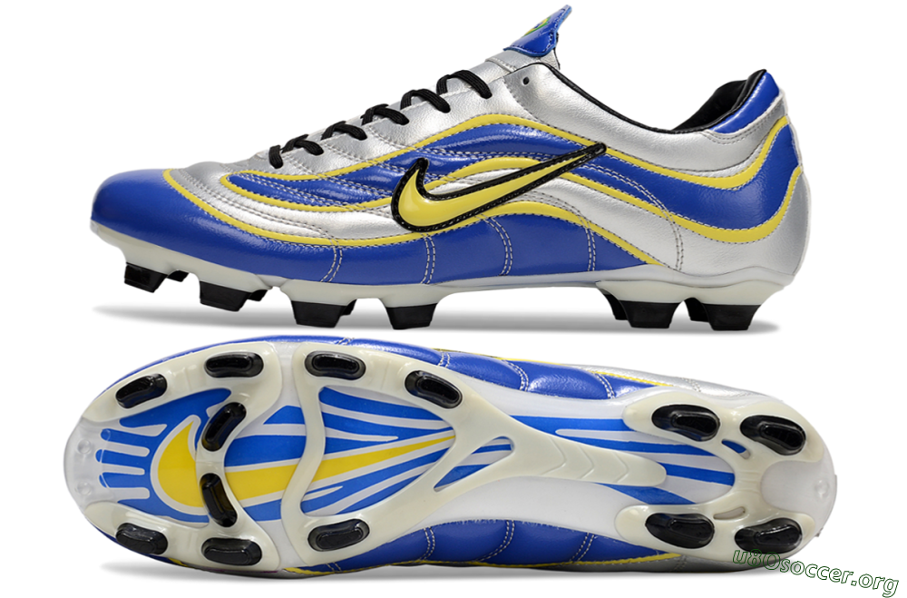Nike Mercurial Vapor R9 FG Football Boots - Blue/Silver/Yellow 1