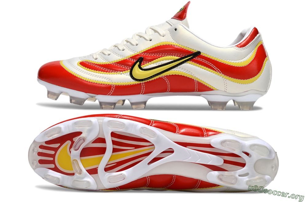 Nike Mercurial Vapor R9 FG Football Boots - White/Red/Yellow 1