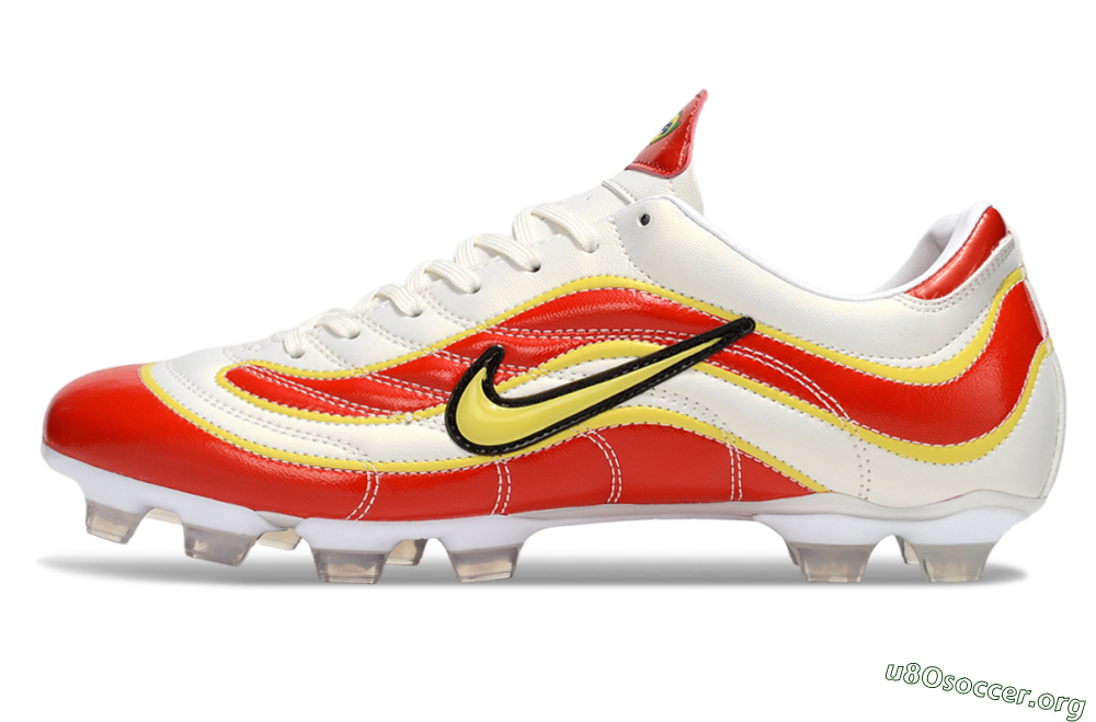 Nike Mercurial Vapor R9 FG Football Boots - White/Red/Yellow 3