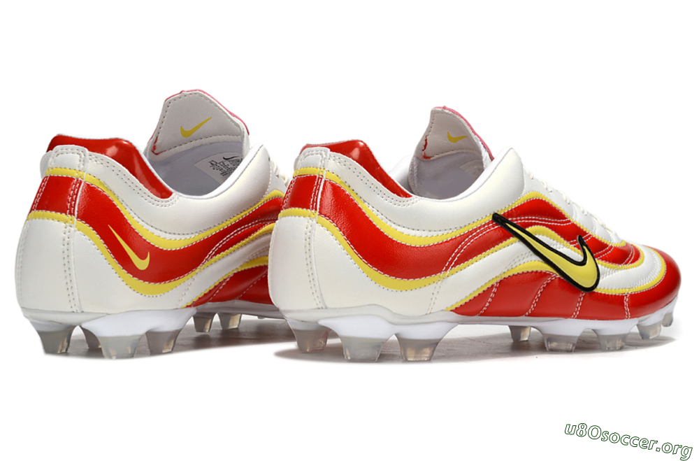 Nike Mercurial Vapor R9 FG Football Boots - White/Red/Yellow 5