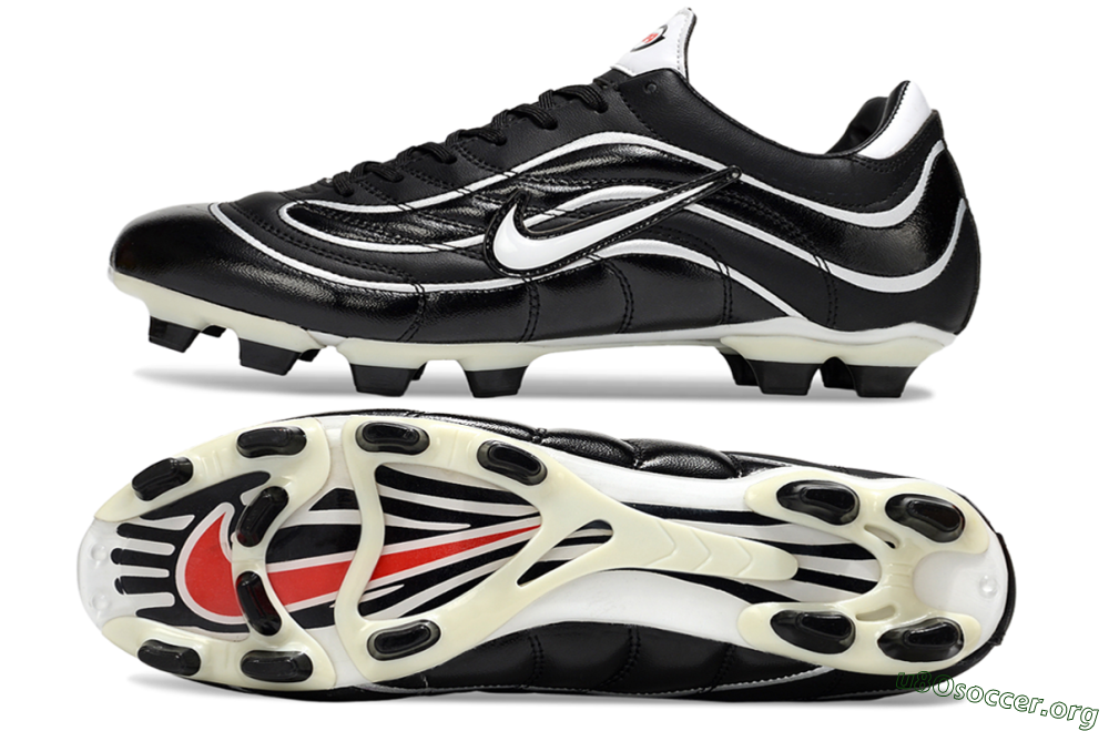Nike Mercurial Vapor R9 FG Football Boots - Black/White/Red 1