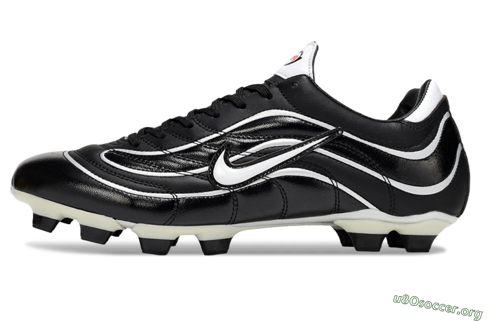 Nike Mercurial Vapor R9 FG Football Boots - Black/White/Red 3
