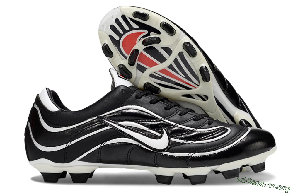 Nike Mercurial Vapor R9 FG Football Boots - Black/White/Red 2