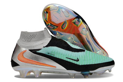 Nike Phantom 6 High Elite FG Football Boots - Jade/Black/Orange