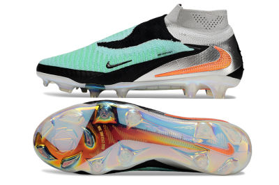 Nike Phantom 6 High Elite FG Football Boots - Jade/Black/Orange