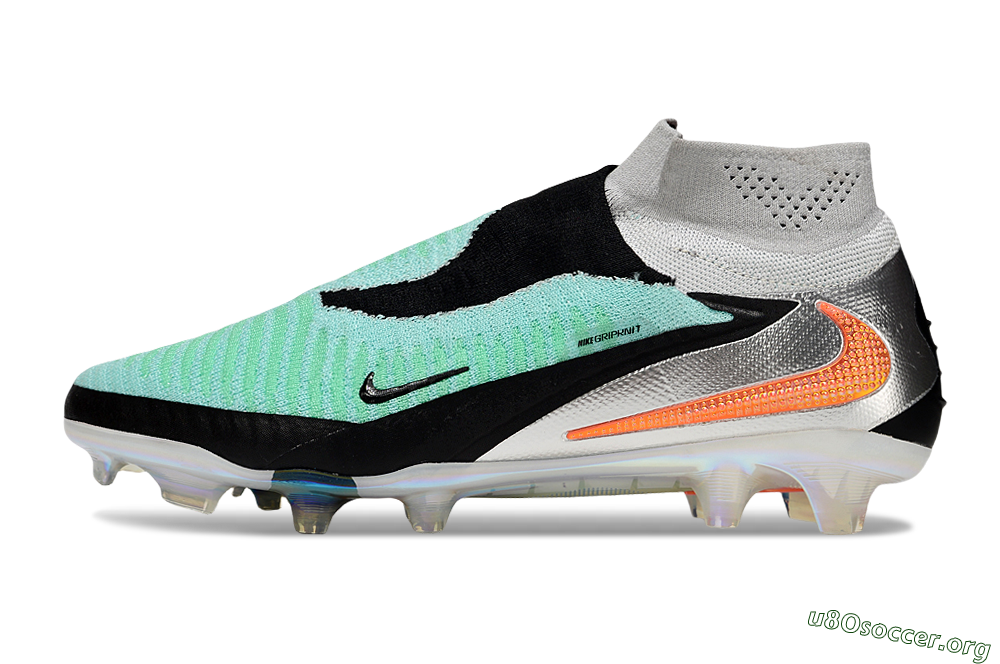 Nike Phantom 6 High Elite FG Football Boots - Jade/Black/Orange 3