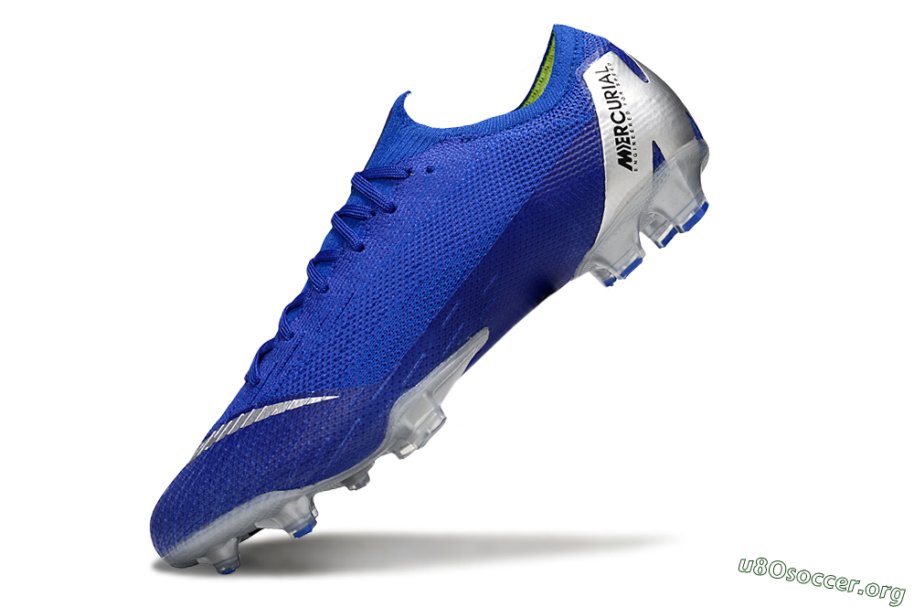 Nike Mercurial Vapor 12 Elite FG Football Boots - Blue/Silver/Black 5
