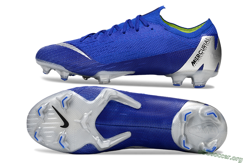 Nike Mercurial Vapor 12 Elite FG Football Boots - Blue/Silver/Black 1
