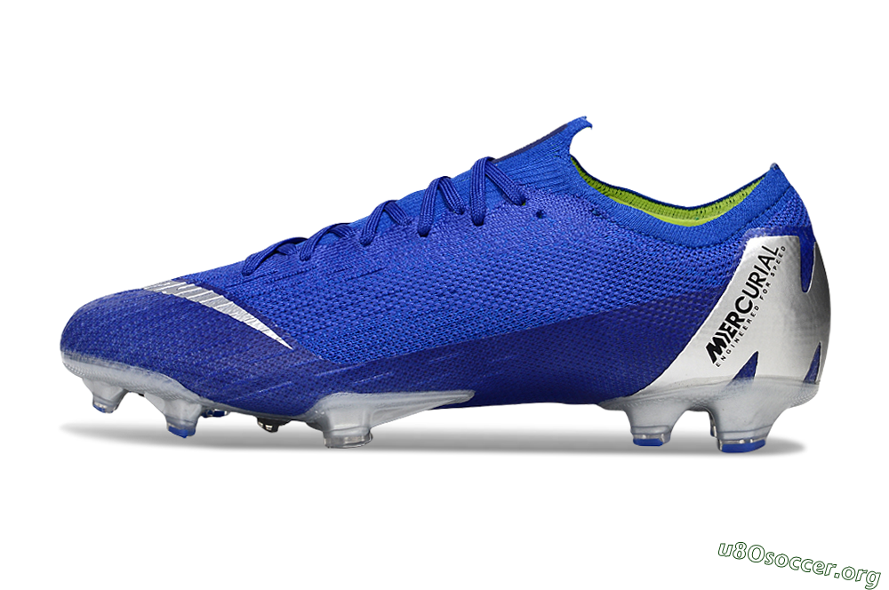 Nike Mercurial Vapor 12 Elite FG Football Boots - Blue/Silver/Black 3