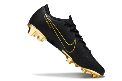 Nike Mercurial Vapor 12 Elite FG Football Boots - Black/White/Gold
