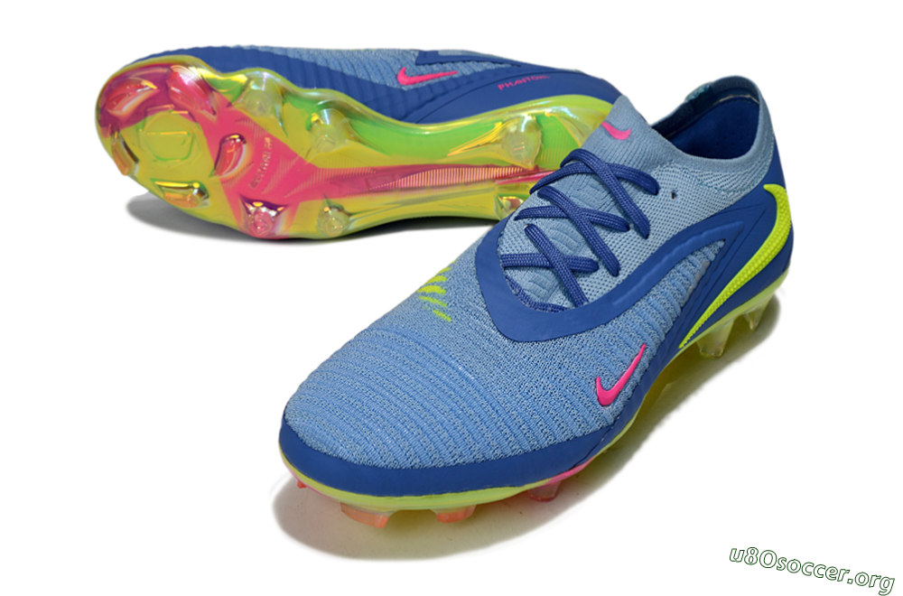 Nike Phantom 6 Low Elite FG Football Boots - Blue/Pink/Yellow 0