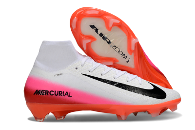 Nike Air Zoom Mercurial Superfly 10 Elite FG Football Boots - White/Black/Pink