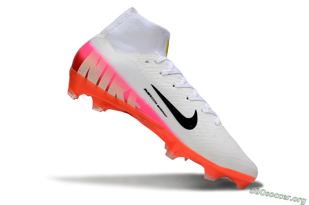Nike Air Zoom Mercurial Superfly 10 Elite FG Football Boots - White/Black/Pink 4