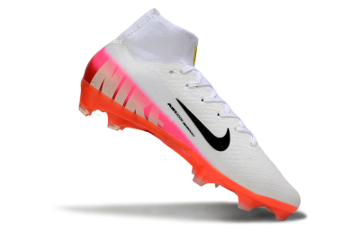 Nike Air Zoom Mercurial Superfly 10 Elite FG Football Boots - White/Black/Pink