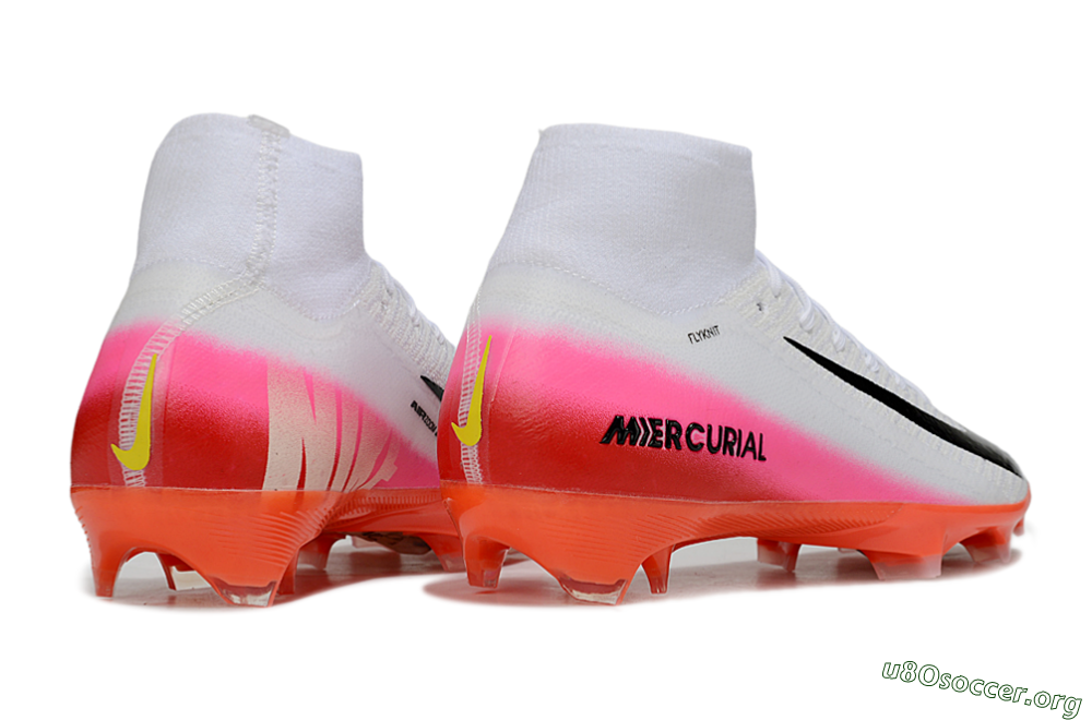 Nike Air Zoom Mercurial Superfly 10 Elite FG Football Boots - White/Black/Pink 6