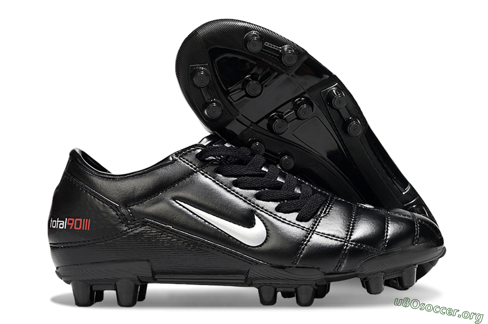 Nike Total 90 III FG Football Boots - Black/Silver 2