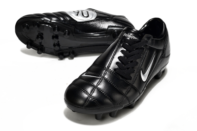 Nike Total 90 III FG Football Boots - Black/Silver
