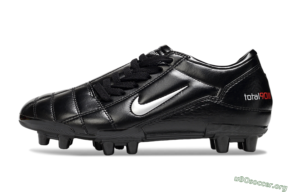 Nike Total 90 III FG Football Boots - Black/Silver 3