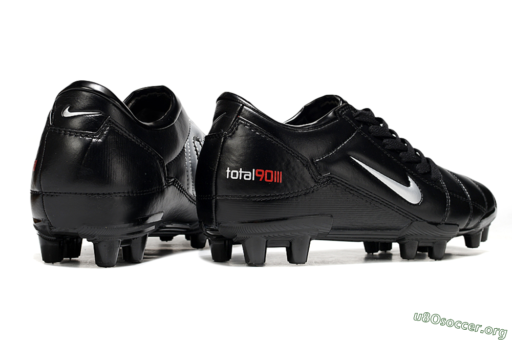 Nike Total 90 III FG Football Boots - Black/Silver 6