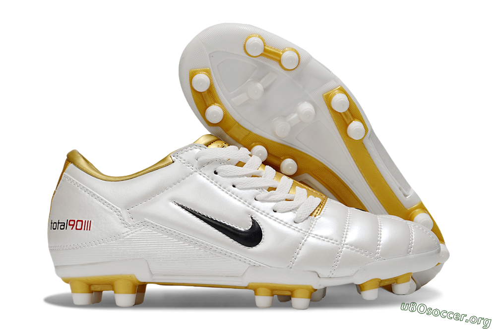 Nike Total 90 III FG Football Boots - Silver/Black 2