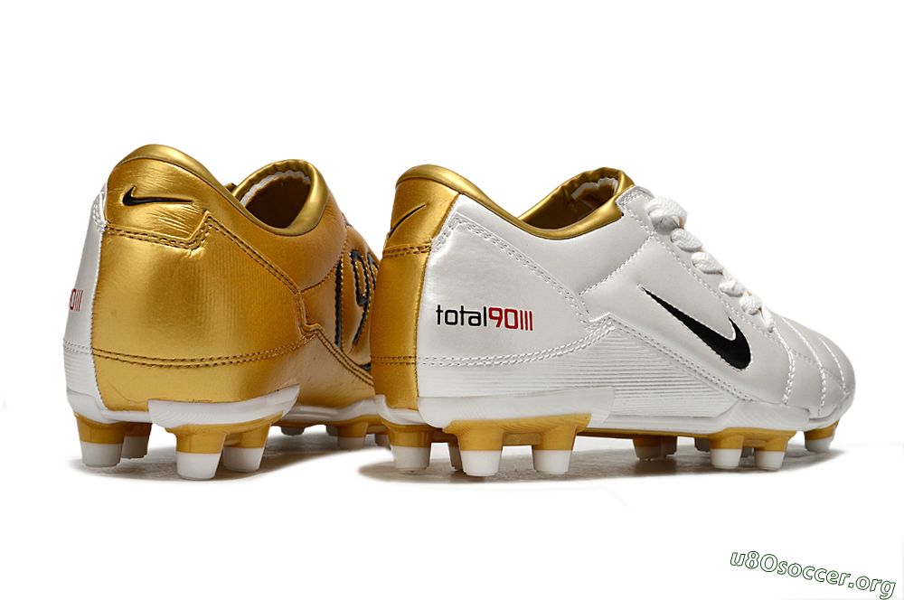Nike Total 90 III FG Football Boots - Silver/Black 6