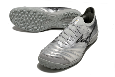 Mizuno Morelia Neo Sala M8 TF Football Shoes - Silver/Black