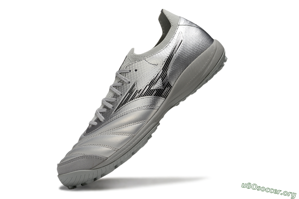 Mizuno Morelia Neo Sala M8 TF Football Shoes - Silver/Black 5